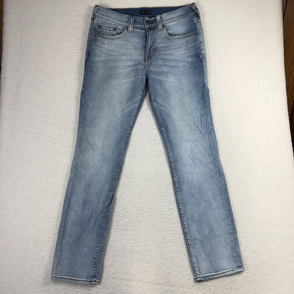 True Religion Geno Big T Relaxed Slim Mens Denim Jeans 33 (34x32.5) Light Wash